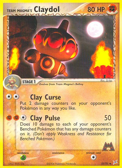 Team Magma v Aqua Team Magma's Claydol #33/95